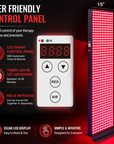 EXESAS 600 LED, 3000W Dual-Chip, Red Light Therapy Device for Full Body, 4-Wavelengths Infrared LED Panel for Skin, Weight, Pain, Wellness