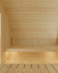 Helsinki Finnish Barrel Sauna with Terrace and WiFi Heater - Finnish Sauna Builders