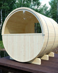 Helsinki Finnish Barrel Sauna with Terrace and WiFi Heater - Finnish Sauna Builders