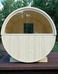 Helsinki Finnish Barrel Sauna with Terrace and WiFi Heater - Finnish Sauna Builders