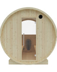 Tampere Finnish Barrel Sauna with WiFi Heater - Finnish Sauna Builders