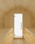 Tampere Finnish Barrel Sauna with WiFi Heater - Finnish Sauna Builders