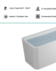 RevX Acrylic X Tub Cold Plunge + LUX High Performance Chiller and Filtration System