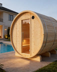 Vassa Finnish Barrel Sauna with WiFi Heater - Finnish Sauna Builders