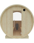 Vassa Finnish Barrel Sauna with WiFi Heater - Finnish Sauna Builders