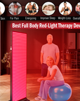 EXESAS   800 LED, 4000W Dual-Chip, Red Light Therapy Device for Full Body, 4-Wavelengths Infrared LED Panel for Skin, Weight, Pain, Wellness