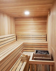 Custom Indoor Sauna Room - 8' x 9' x 8' - Finnish Sauna Builders