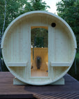 Helsinki Finnish Barrel Sauna with Terrace and WiFi Heater - Finnish Sauna Builders