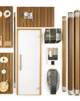Custom Indoor Sauna Room - 6' x 9' x 8' - Finnish Sauna Builders