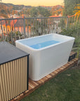 RevX Acrylic X Tub Cold Plunge + LUX High Performance Chiller and Filtration System
