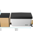 RevX Acrylic X Tub Cold Plunge + LUX High Performance Chiller and Filtration System