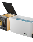 RevX Acrylic X Tub Cold Plunge + LUX High Performance Chiller and Filtration System
